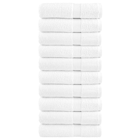 VidaXL serviettes solund 10 pièces 600 g m² 50x100 cm blanc