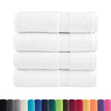 VidaXL serviettes de bain solund 4 pcs 600 g m² 70x140 cm blanc