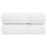 VidaXL Serviettes de bain SOLUND 2 pcs 600 g m² 100x150 cm blanc