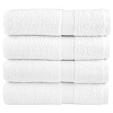VidaXL serviettes de bain solund 4 pcs 600 g m² 100x150 cm blanc