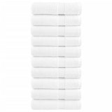 VidaXL serviettes de bain solund 10 pièces 600 g m² 100x150 cm blanc