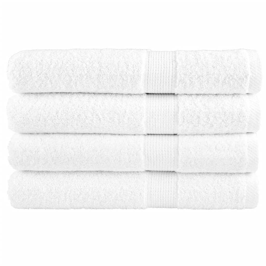 Vidaxl Sauna Cloths Solund 4 PCS 600 G m² 80x200 cm hvit