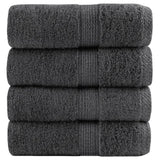 VidaXL serviettes invités solund 4 pcs 600 g m² 30x50 cm couleur anthracite