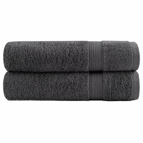 VidaXL Serviettes SOLUND 2 pcs 600 g m² 50x100 cm anthracite