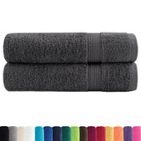 VidaXL Serviettes SOLUND 2 pcs 600 g m² 50x100 cm anthracite