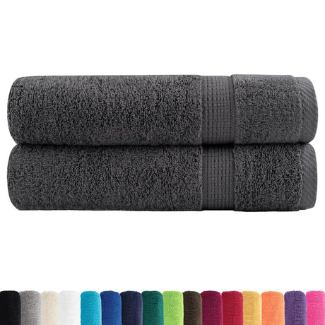 VidaXL Serviettes SOLUND 2 pcs 600 g m² 50x100 cm anthracite