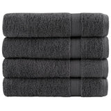 VidaXL Serviettes SOLUND 4 pcs 600 g m² 50x100 cm anthracite