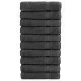 Vidaxx serviettes solund 10 pcs 600 g m² 50x100 cm couleur anthracite