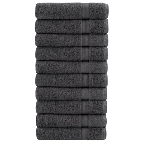 Vidaxx serviettes solund 10 pcs 600 g m² 50x100 cm couleur anthracite