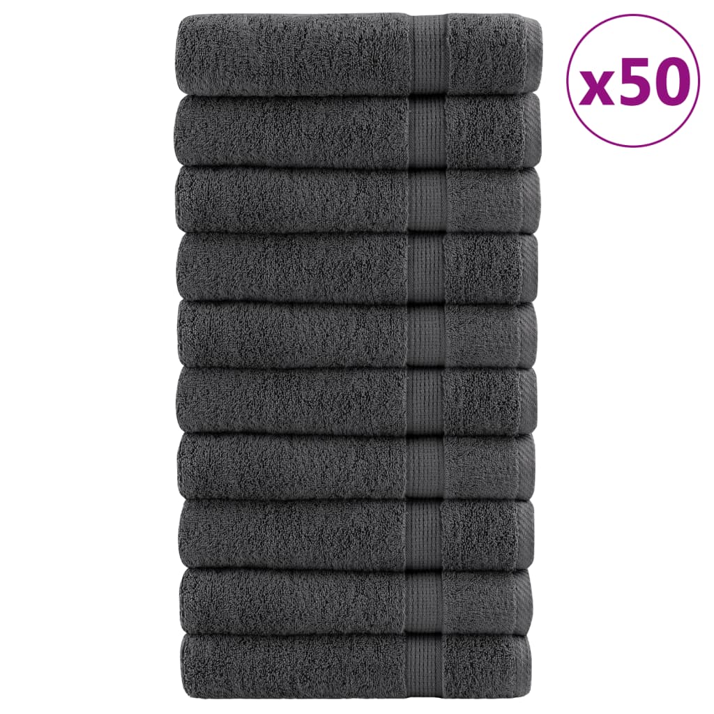 Serviettes Vidaxl Solund 50 PCS 600 g m² 50x100 cm Couleur anthracite