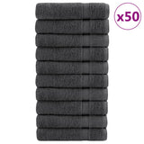 Vidaxl Towel Folitie 50 PC 600 g m²/x100 cm Anthhracit Faarf