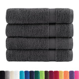 VidaXL Serviettes de bain SOLUND 4 pcs 600 g m² 70x140 cm anthracite