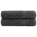 Vidaxl Bath towels Solund 2 pcs 600 g m² 100x150 cm anthracite