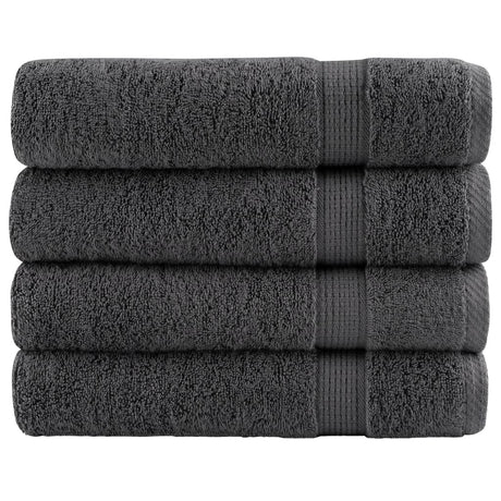 Vidaxx serviettes de bain solund 4 pcs 600 g m² 100x150 cm anthracite