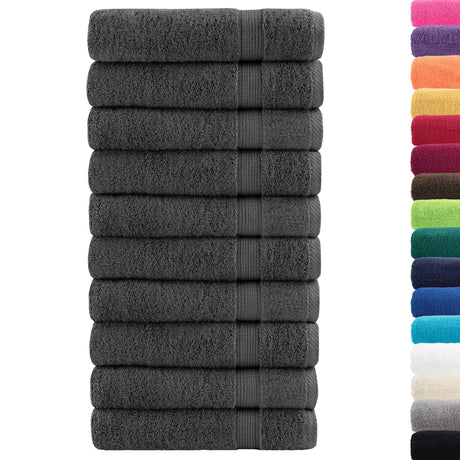 Vidaxx serviettes solund 10 pcs 600 g m² 100x150 cm couleur anthracite