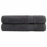 VidaXL serviettes de sauna solund 2 pcs 600 g m² 80x200 cm couleur anthracite
