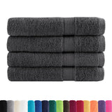 VidaXL serviettes de sauna solund 4 pièces 600 g m² 80x200 cm couleur anthracite
