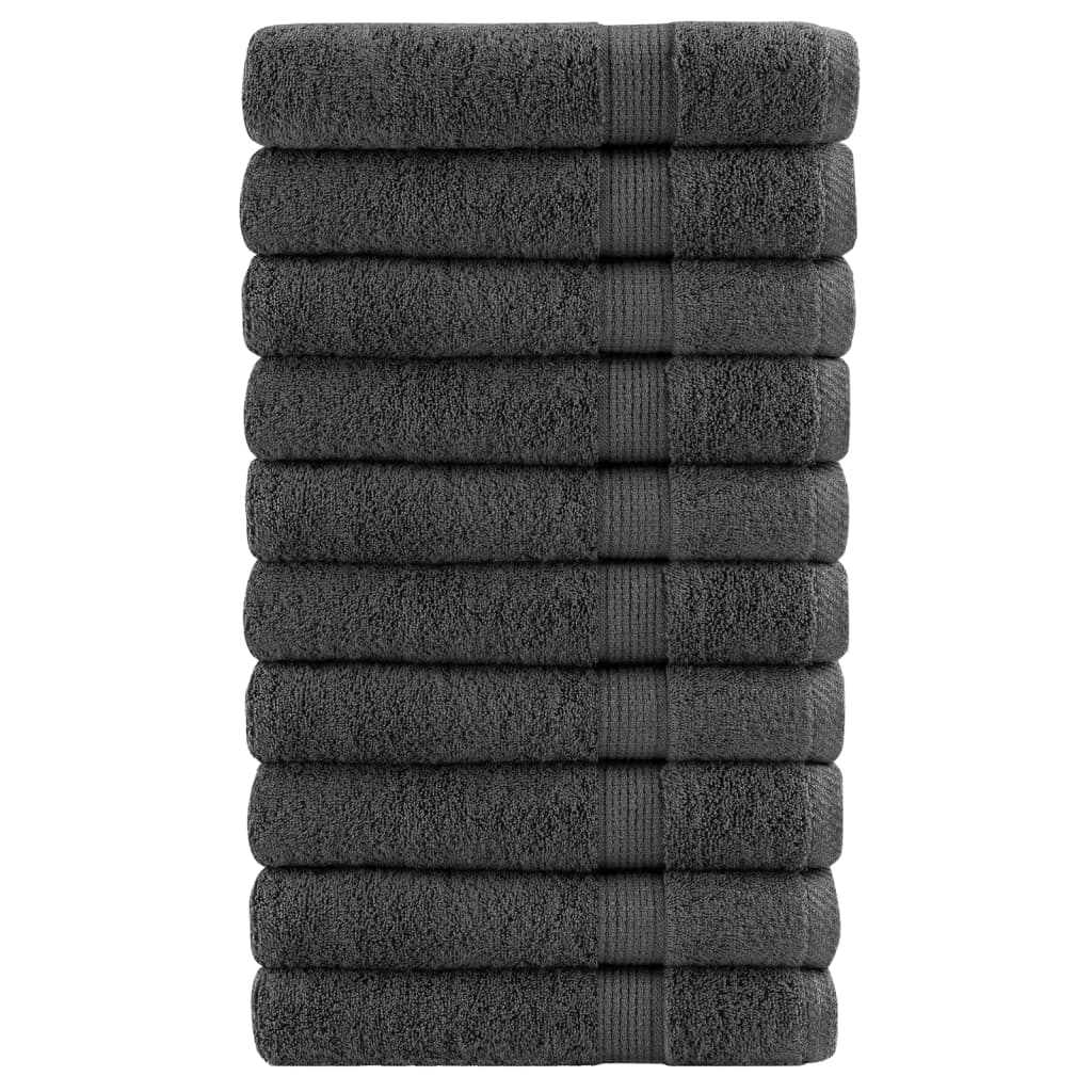 Vidaxl Sauna Cloths Solund 10 PCS 600 G M² 80x200 cm Anthracite Color