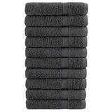 VidaXL serviettes de sauna solund 10 pièces 600 g m² 80x200 cm couleur anthracite