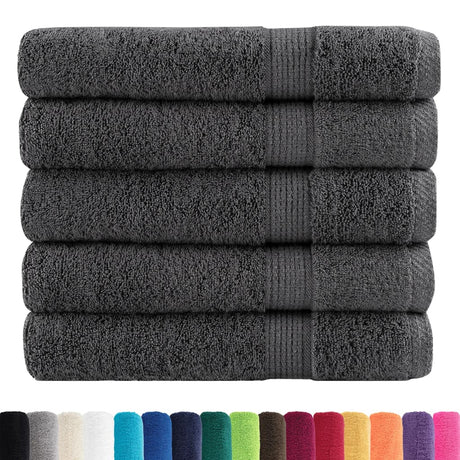 VidaXL serviettes de sauna solund 25 pièces 600 g m² 80x200 cm couleur anthracite