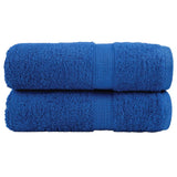 Vidaxx débarbouillettes premium solund 2 pièces bleu 30x30 cm 600 g m²