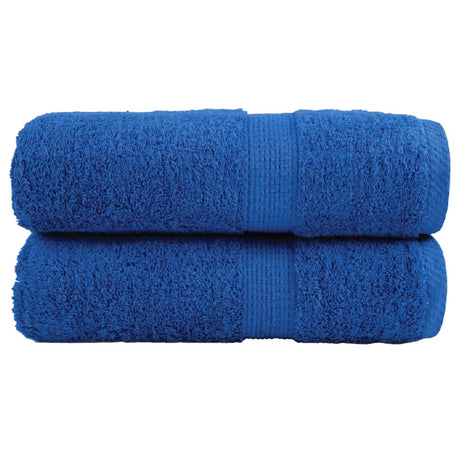 Vidaxx débarbouillettes premium solund 2 pièces bleu 30x30 cm 600 g m²