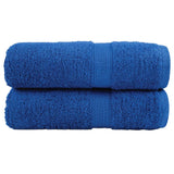 VidaXL serviettes invités solund 2 pcs 600 g m² 30x50 cm bleu