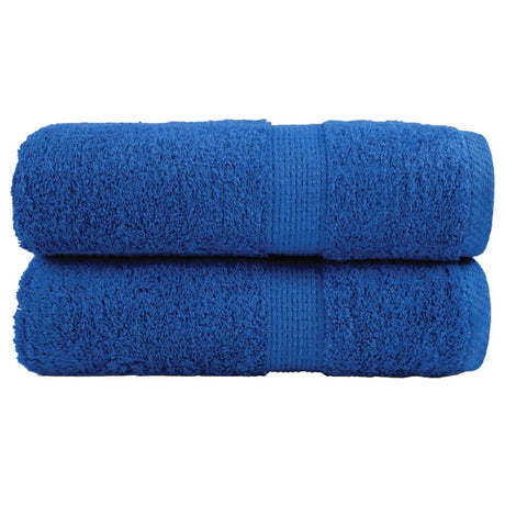 VidaXL serviettes invités solund 2 pcs 600 g m² 30x50 cm bleu