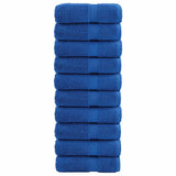 VidaXL Serviettes d'invité SOLUND 10 pcs 600 g m² 30x50 cm bleu