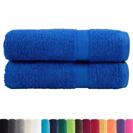 VidaXL Serviettes SOLUND 2 pcs 600 g m² 50x100 cm bleu
