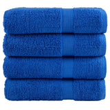 VidaXL Serviettes SOLUND 4 pcs 600 g m² 50x100 cm bleu