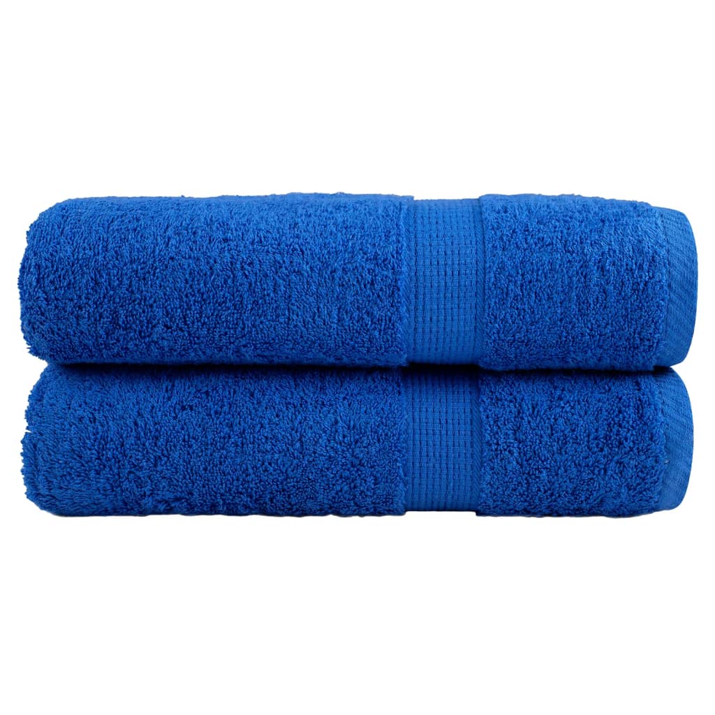 VidaXL Serviettes de bain SOLUND 2 pcs 600 g m² 70x140 cm bleu