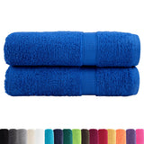 VidaXL Serviettes de bain SOLUND 2 pcs 600 g m² 70x140 cm bleu