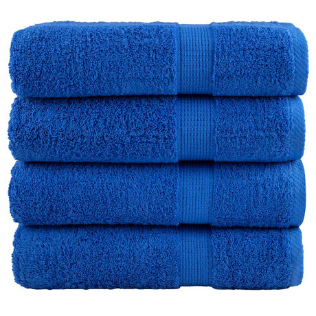 VidaXL serviettes de bain solund 4 pcs 600 g m² 70x140 cm bleu