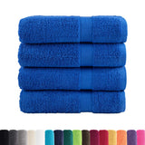 VidaXL serviettes de bain solund 4 pcs 600 g m² 70x140 cm bleu