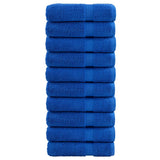 VidaXL serviettes de bain solund 10 pièces 600 g m² 70x140 cm bleu