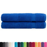 VidaXL serviettes de sauna solund 2 pcs 600 g m² 80x200 cm bleu