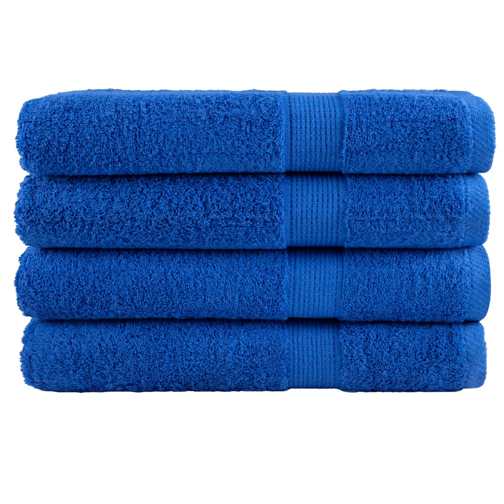 Vidaxl Towels Solund 4 pcs 600 g m² 100x200 cm blue