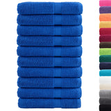 VidaXL Towels Solund 10 pcs 600 g m² 100x200 cm blue