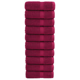 Vidaxl Guest wipes Solund 10 pcs 600 g m² 30x30 cm Bordeaux red