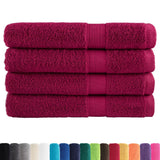 Vidaxx serviettes de sauna solund 4 pcs 600 g m² 80x200 cm bordeaux