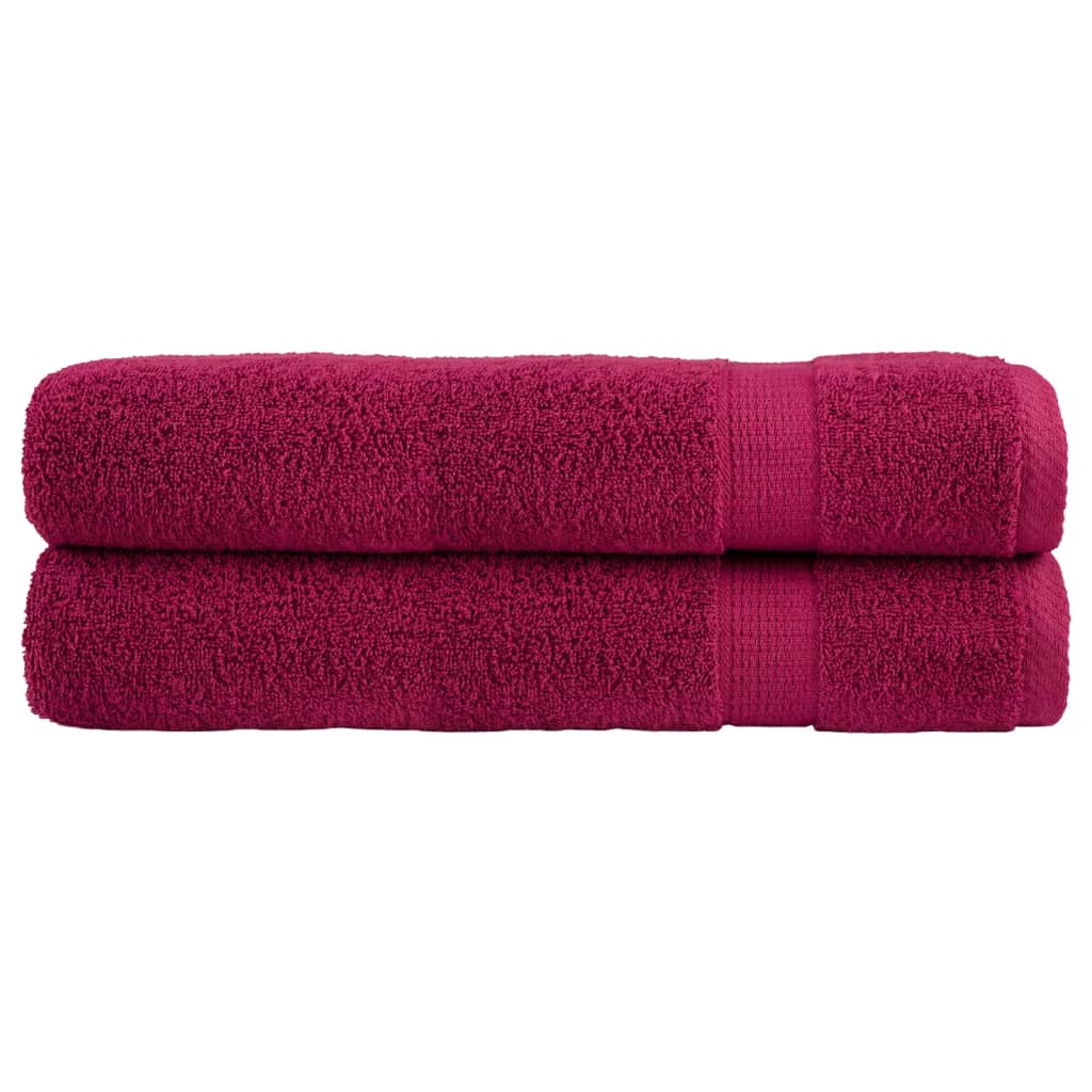 Vidaxx serviettes solund 2 pcs 600 g m² 100x200 cm bordeaux