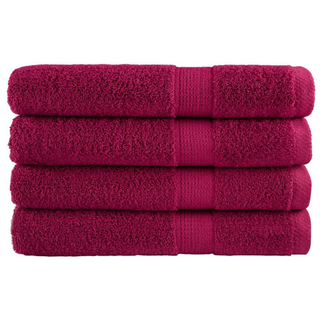 Vidaxx serviettes solund 4 pcs 600 g m² 100x200 cm rouge bordeaux