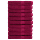 VidaXL serviettes solund 10 pcs 600 g m² 100x200 cm rouge bordeaux