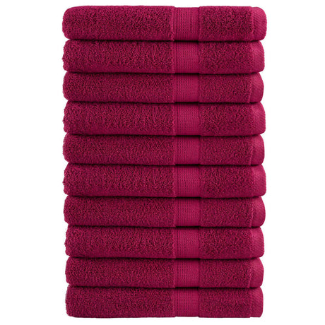 VidaXL serviettes solund 10 pcs 600 g m² 100x200 cm rouge bordeaux