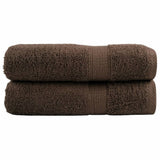 VidaXL serviettes de bain solund 2 pcs 600 g m² 70x140 cm marron
