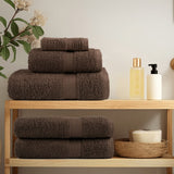 Vidaxl Bath Towels Solund 4 PCS 600 G m² 70x140 cm brun