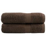 Vidaxx serviettes de bain solund 2 pcs 600 g m² 100x150 cm marron