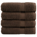 Vidaxx serviettes de bain solund 4 pcs 600 g m² 100x150 cm marron