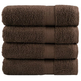 Vidaxl Bath Towels Solund 4 PCS 600 g M² 100x150 cm brun